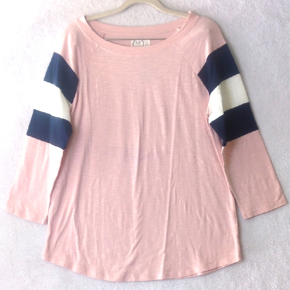 Maurices Womens Casual Classic Pink Long Sleeve Shirt Size M